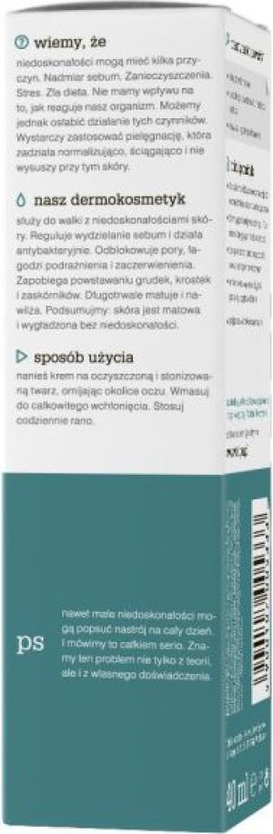 Tołpa Sebio, Matujący krem korygujący, LEKKI, DZIEŃ, 40ml 3