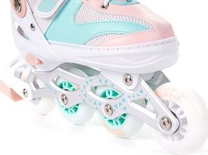 Rolki Bestif BRS01 z wymienną płozą regulowane miętowe r. 30-33 4