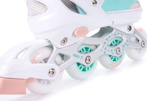 Rolki Bestif BRS01 z wymienną płozą regulowane miętowe r. 30-33 7