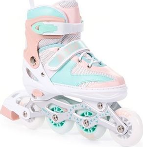 Rolki Bestif BRS01 z wymienną płozą regulowane miętowe r. 34-37 2