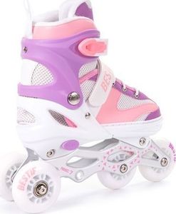 Rolki Bestif BRS02 z wymienną płozą regulowane różowe r. 30-33 13