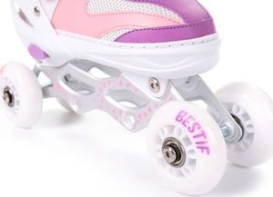 Rolki Bestif BRS02 z wymienną płozą regulowane różowe r. 30-33 15