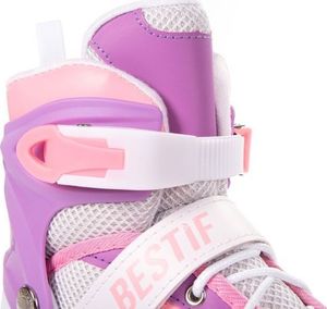 Rolki Bestif BRS02 z wymienną płozą regulowane różowe r. 30-33 5