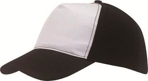 Upominkarnia 5 segmentowa czapka baseballowa BREEZY, czarny, biały 1