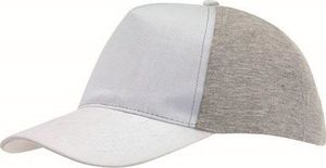 Upominkarnia 5 segmentowa czapka baseballowa UP TO DATE, biały, szary 1