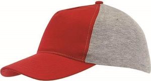 Upominkarnia 5 segmentowa czapka baseballowa UP TO DATE, czerwony, szary 1