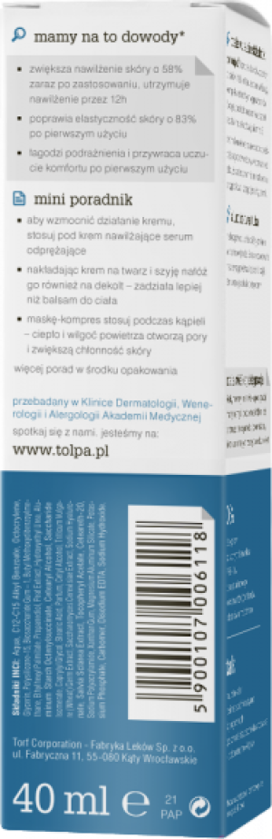 Tołpa Hydrativ nawilżający krem odprężający DZIEŃ SPF 15 40ml 2