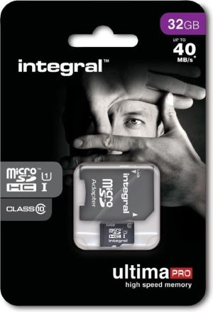 Karta Integral UltimaPro X MicroSDHC 32 GB Class 10 UHS-I/U1  (T_0014200) 2