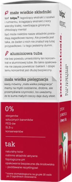 Tołpa parodontosis, koncentrat na dziąsła 8 g 3
