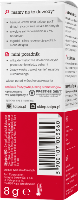 Tołpa parodontosis, koncentrat na dziąsła 8 g 4