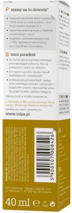 Tołpa Lipidro, odżywczy krem regenerujący, BOGATY, 40ml 2