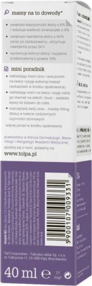 Tołpa Modelar 50+, krem modelujący owal twarzy, NOC, 40ml 3