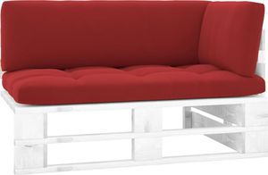 vidaXL Ogrodowa sofa narożna z palet, biała, drewno sosnowe 1