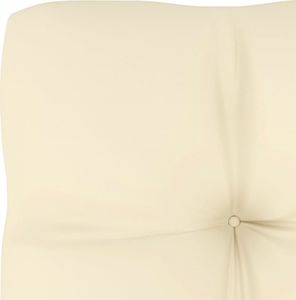 vidaXL Ogrodowe siedziska środkowe, kremowe poduszki, 2 szt., sosna 9