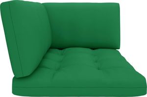 vidaXL Ogrodowa sofa narożna z palet, czarna, drewno sosnowe 6