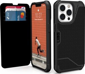 UAG Obudowa ochronna z klapką UAG Metropolis do iPhone 13 Pro Max kevlar - czarna 2