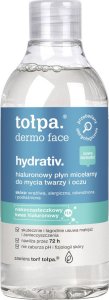 Tołpa hydrativ, nawilżający płyn micelarny do mycia twarzy i oczu 400 ml 1