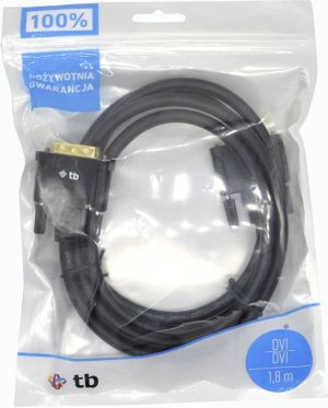 Kabel TB Print DVI-D - DVI-D 1.8m czarny (AKTBXVD24DVI18B) 4