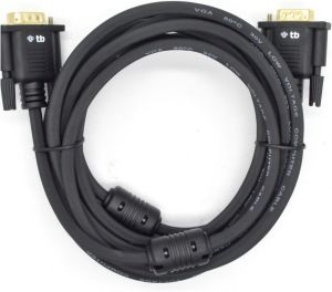 Kabel TB Print D-Sub (VGA) - D-Sub (VGA) 3m czarny (AKTBXVGAMMG300B) 1