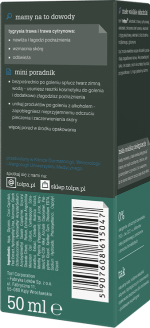 Tołpa men, nawilżający krem orzeźwiający 50 ml 3