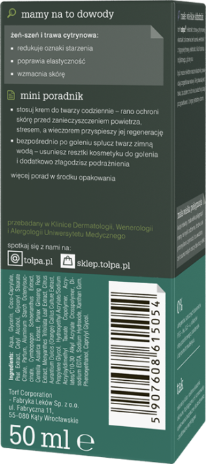 Tołpa men, przeciwzmarszczkowy krem orzeźwiający 50 ml 3