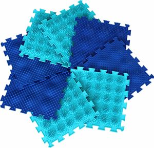 Wader Polesie 97569 Mata do masażu ortopedyczna modułowa ORTHO PUZZLE Jeżyki 5