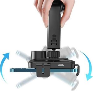 Joyroom Zestaw uchwytów Joyroom JR-ZS219 z ładowarką indukcyjną Qi (czarny) (JR-ZS219) - 045050 4