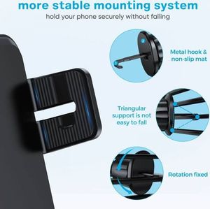 Joyroom Zestaw uchwytów Joyroom JR-ZS219 z ładowarką indukcyjną Qi (czarny) (JR-ZS219) - 045050 8