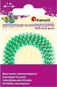 Titanum Taśma z kryształkami samoprzylepna 12mmx1m zielona 1
