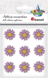 Titanum Kwiatki samoprzylepne z żywicy stokrotki mix 9szt 1