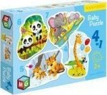 Multigra Baby Puzzle 4w1 Dzikie zwierzęta 1
