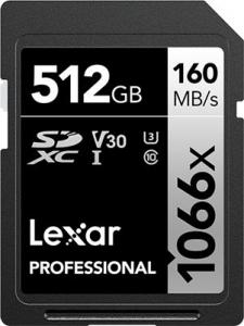 Karta Lexar Professional 1066x SDXC 512 GB Class 10 UHS-I/U3 V30 (LSD1066512G­BNNNG) 1