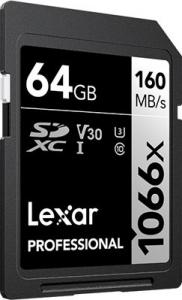 Karta Lexar Professional 1066x SDXC 64 GB Class 10 UHS-I/U3 V30 (LSD1066064G­BNNNG) 2