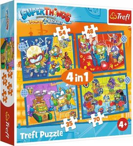 Trefl PUZZLE 4W1 TREFL 34390 SUPER AKCJA PUD 1