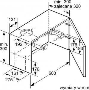 Okap Bosch DFL063W56 7