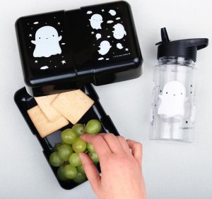 A Little Lovely Company A Little Lovely Company - Śniadaniówka Lunchbox Duszek z naklejkami 3