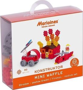 Marioinex Klocki Waffle mini - Strażak zestaw średni 1