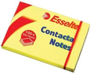 Esselte Bloczki samoprzylepne Contacta 75x75 żółty 1
