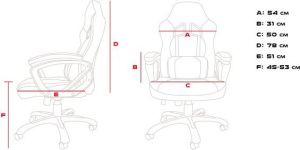 Fotel Genesis Nitro 330 Czarno-niebieski (NFG-0782) 9