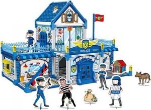 Habarri Dwustronny domek do składania i kolorowania - Posterunek policji 1