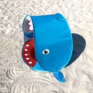 Namiot plażowy z basenem dla dzieci wieloryb - różowy 3