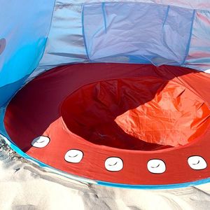 Namiot plażowy z basenem dla dzieci wieloryb - różowy 4