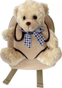 Habarri Beżowy plecaczek z odpinanym beżowym misiem Teddy Bear 1