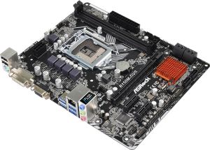 Płyta główna ASRock B150M-DVS R2.0, B150, DualDDR4-2133, SATA3, DVI, D-Sub, mATX (B150M-DVS R2.0) 5
