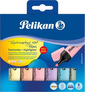 Pelikan Zakreślacz 490 Pastell etui, 6 kolorów 3