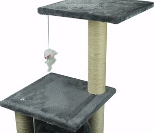 Chiccot DRAPAK DLA KOTA DOMEK DRZEWO WIEŻA LEGOWISKO 90CM KOLOR SZARY 2