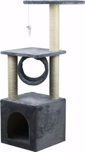 Chiccot DRAPAK DLA KOTA DOMEK DRZEWO WIEŻA LEGOWISKO 90CM KOLOR SZARY 3