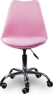 KRZESŁO OBROTOWE FOTEL MŁODZIEŻOWY DZIECIĘCY NOWOCZESNY RÓŻOWY - 959 3