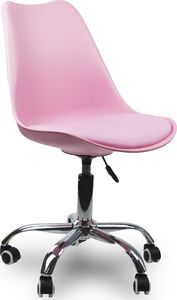 KRZESŁO OBROTOWE FOTEL MŁODZIEŻOWY DZIECIĘCY NOWOCZESNY RÓŻOWY - 959 4