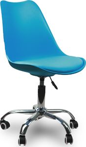 KRZESŁO OBROTOWE FOTEL MŁODZIEŻOWY DZIECIĘCY NOWOCZESNY NIEBIESKI - 961 2